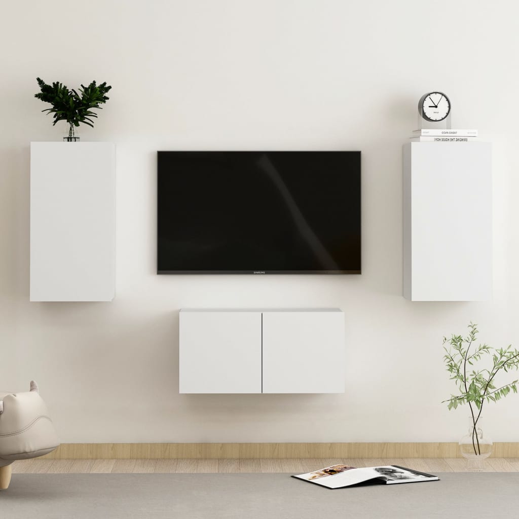 Djeco DJ07827 Playset Stanza Della TV – Set Giocattolo In Legno E Plastica Con TV A Schermo Piatto, Design Moderno