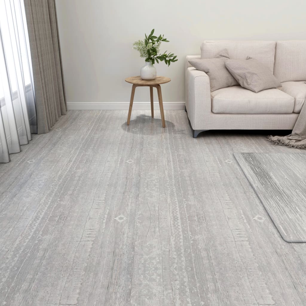 Maison exclusive - tarimas de suelo autoadhesiva 20 unidades pvc 1,86 m² gris