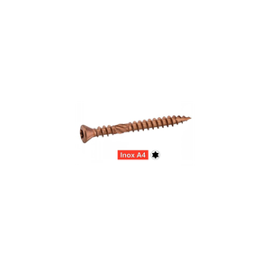 Viti Testa Svasata Torx In Acciaio Inox M4.8 – Per Legno