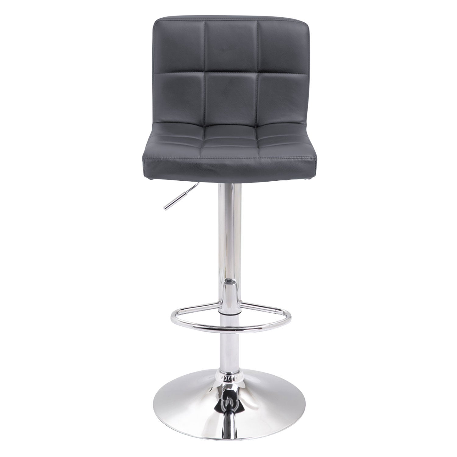 Lot de 2 tabourets de bar gris MIKE - 8
