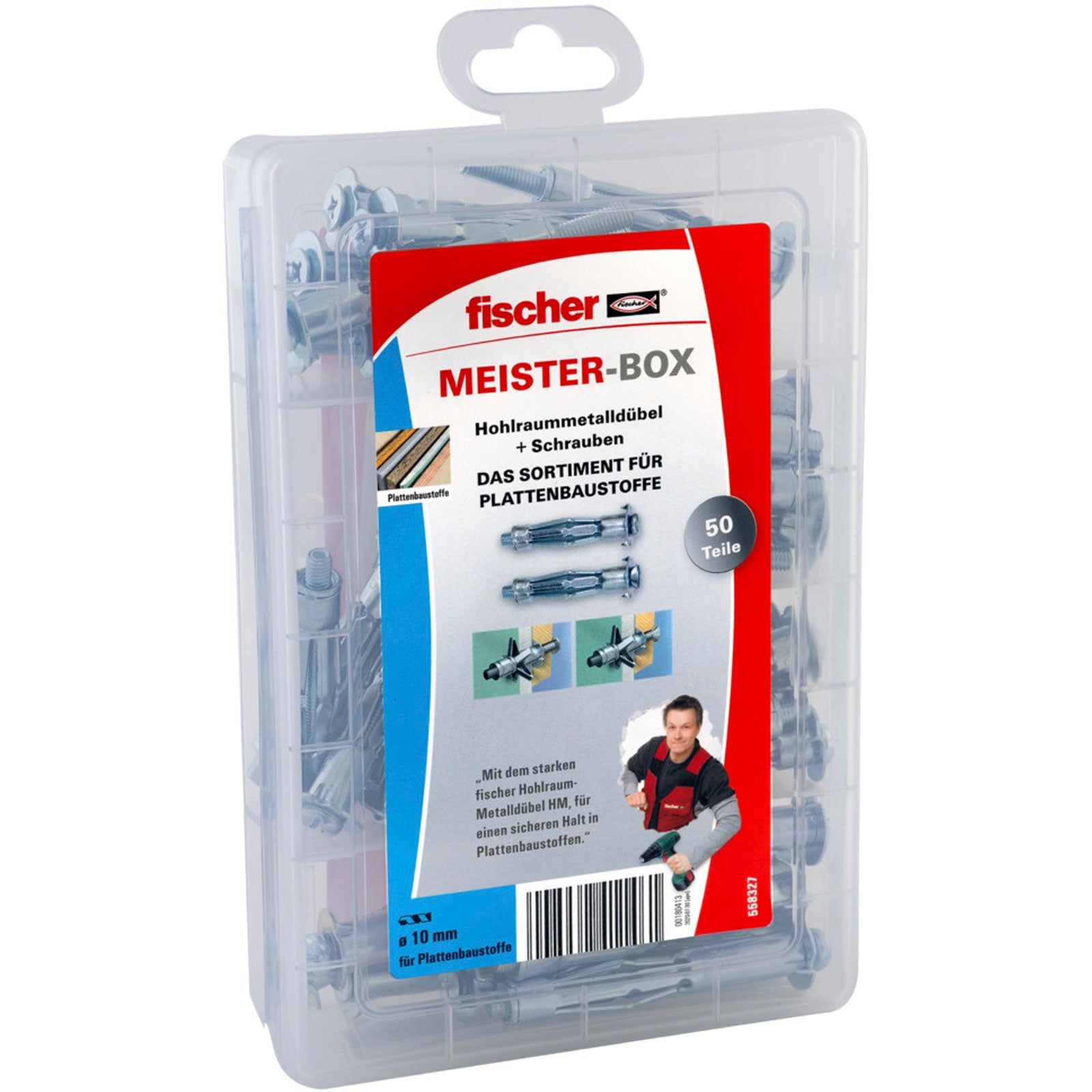 Fischer Meister-Box z HM + wkręty (50 części) - 558327