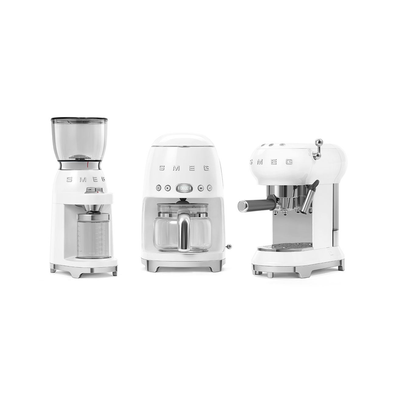 Broyeur à café vintage blanc CGF01WHEU Smeg - 10
