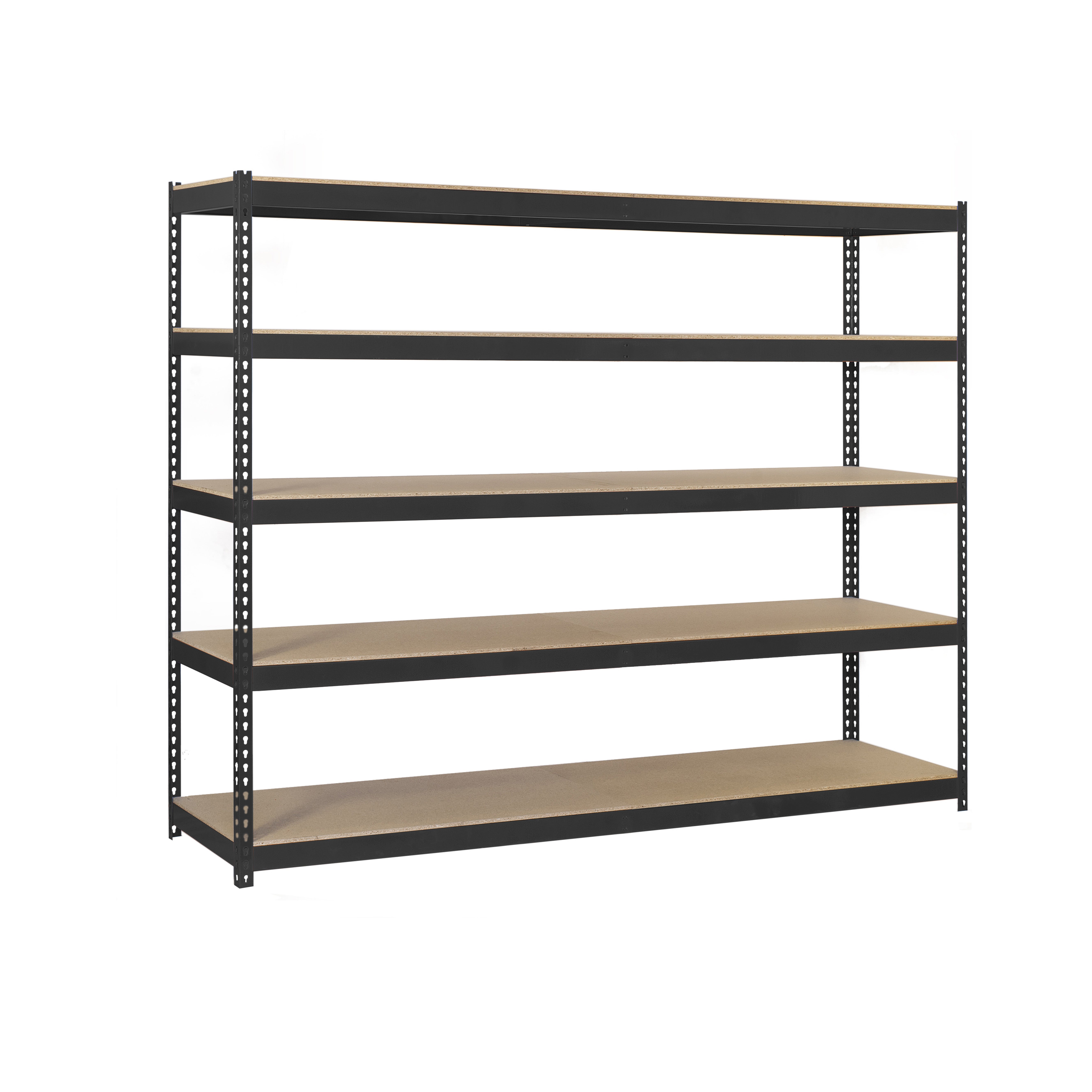 Regał półciężki Simonrack Ecoforte antracyt i drewno 400 kg nośności 2000x1800x450 mm
