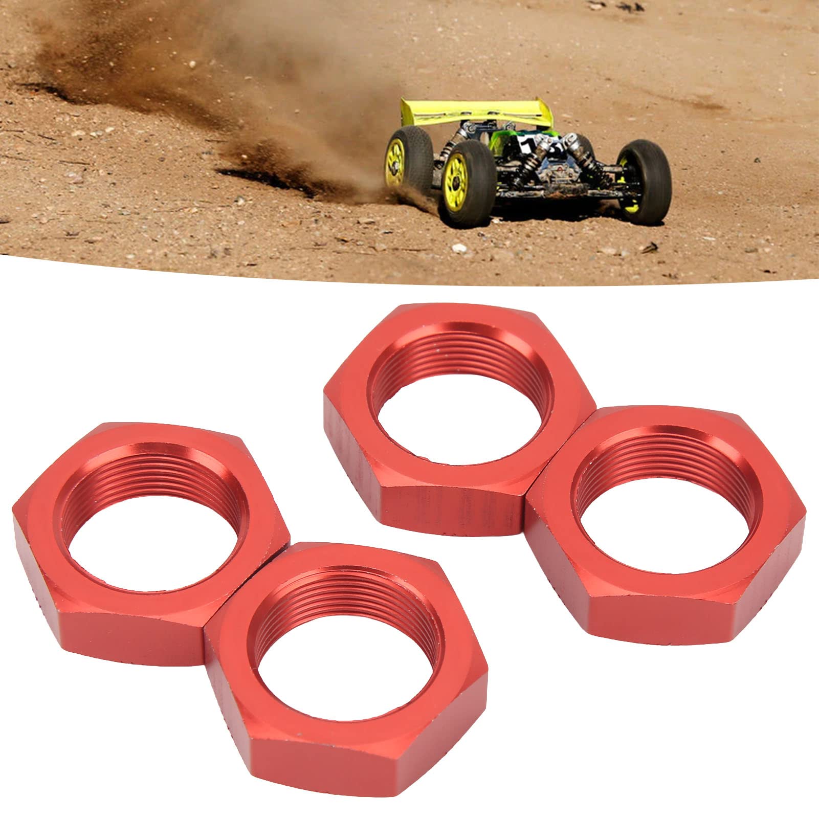 Dado di bloccaggio ruota 24mm per Arrma 1/5 Kraton 8S Outcast 8S ARA310929 Alluminio Nero