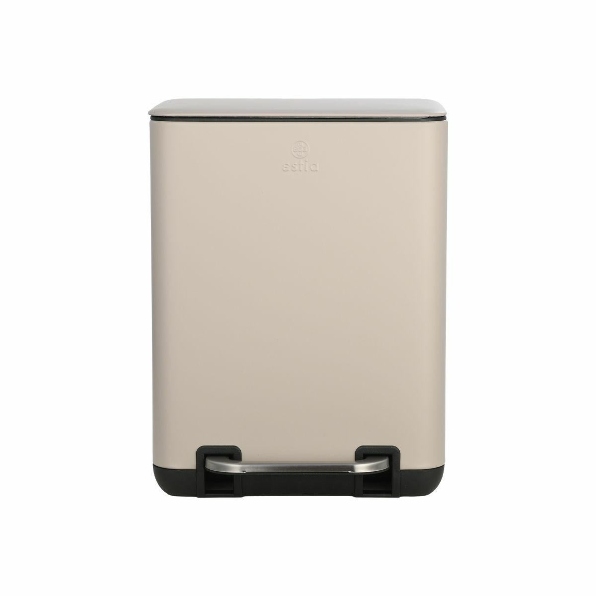 Kosz łazienkowy taupe 6 L Cubic Estia metalowy ze stopką 1 szt.
