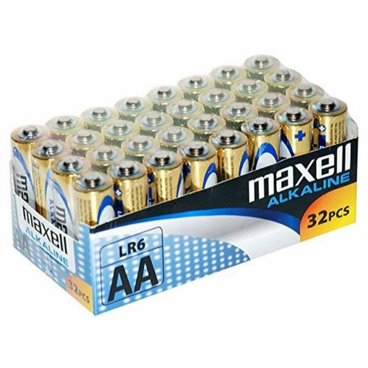 Zestaw Baterii maxell Alkaliczne AA 32 sztuki 1,5 V długi czas działania