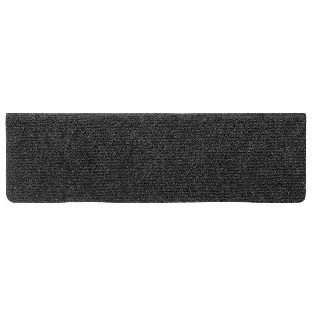 Tapis d'escalier autocollant 30 pcs | Paillasson d'escalier | Tapis de marche anthracite 65x21x4 cm CFW989377 - 4