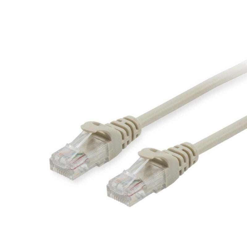 Cable de red rj45 macho – macho 0,25m gris