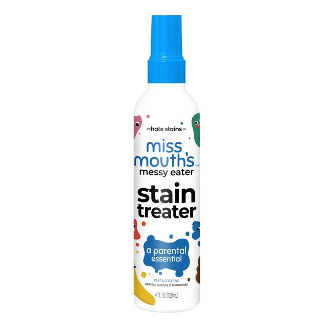 Spray quitamanchas Miss Mouth's Messy Eater — Eliminador de manchas de 4 oz — Sin necesidad de limpieza en seco (para manchas de comida)
