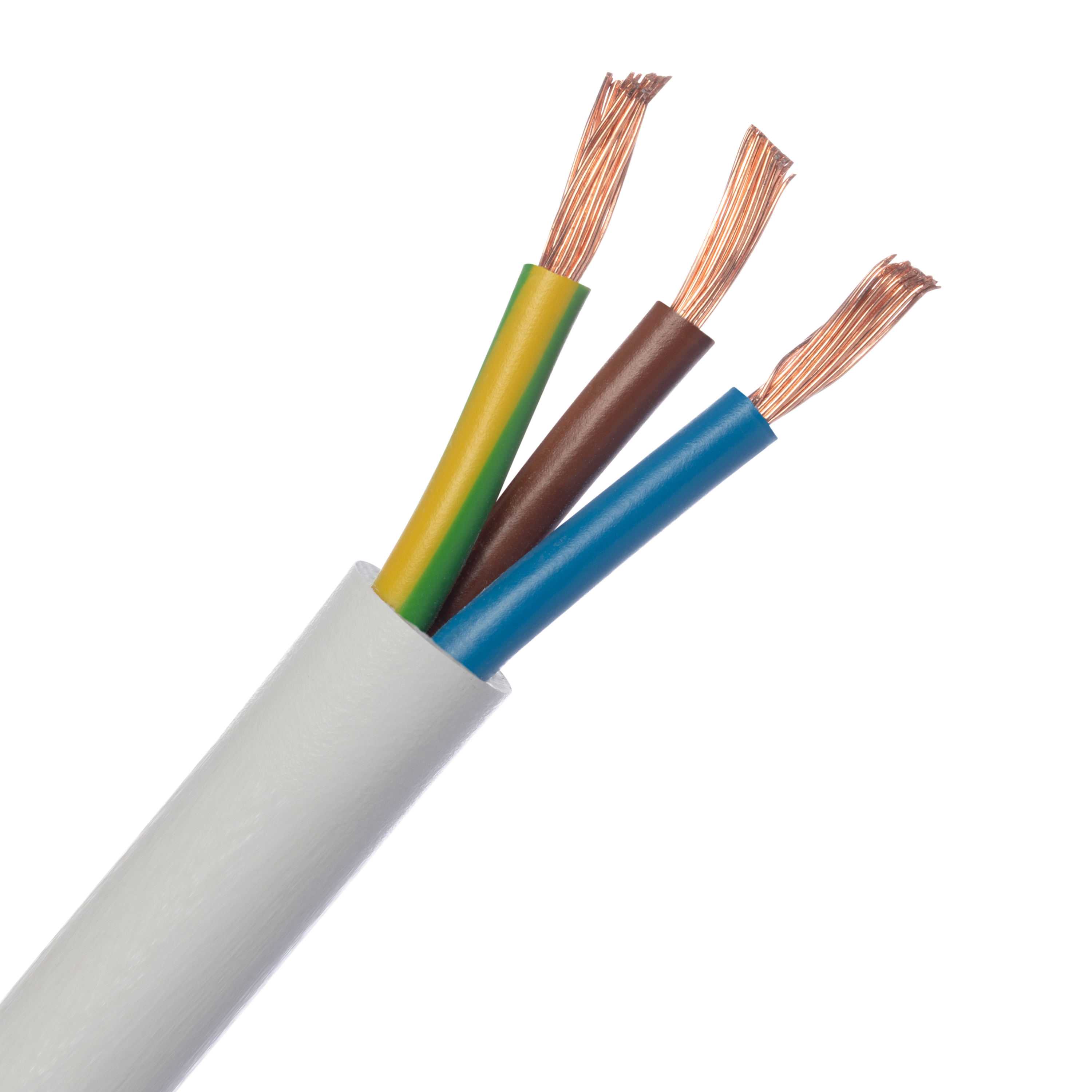 Cabo elétrico 3G1.5 mm² H05VVF C. 15m branco - 7