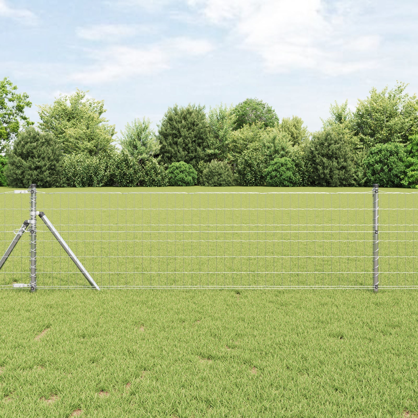 Ogrodzenie Euro 0,6 x 25 m Żelazo pokryte PVC vidaXL