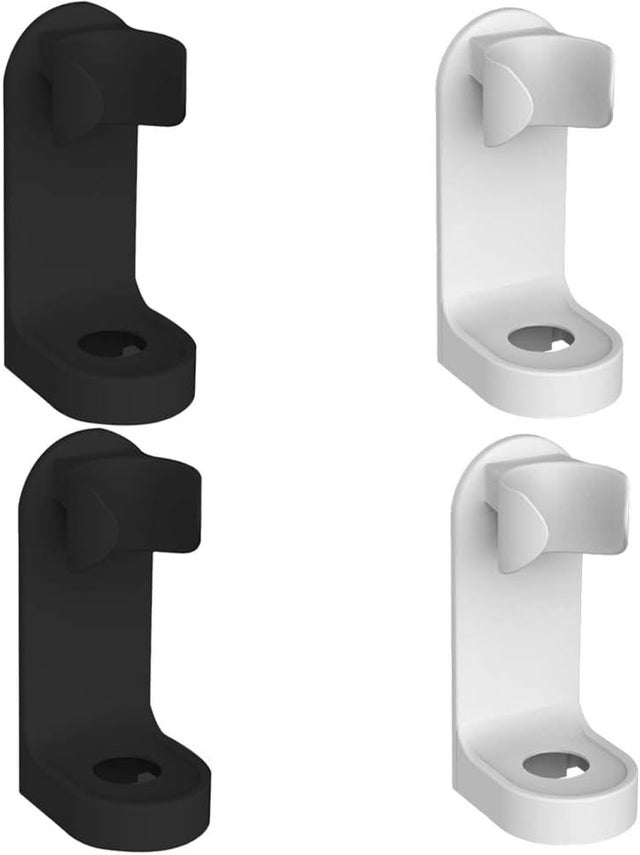 4 Supports Muraux Pour Brosse à Dents électrique - Autocollant Fort - Bleu, Rose, Blanc, Noir - Sans Perçage