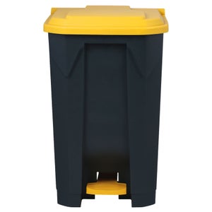 Poubelle Salle De Bain Poubelle Automatique 50l SUSTANIA Poubelle De Cuisine, 50 L, Avec Couvercle Basculant, 50 L, 60 X 45 X 34 Cm, Anti-odeurs, Plastique Recyclable, Robuste, Noir/argent, Fabriquée En UE