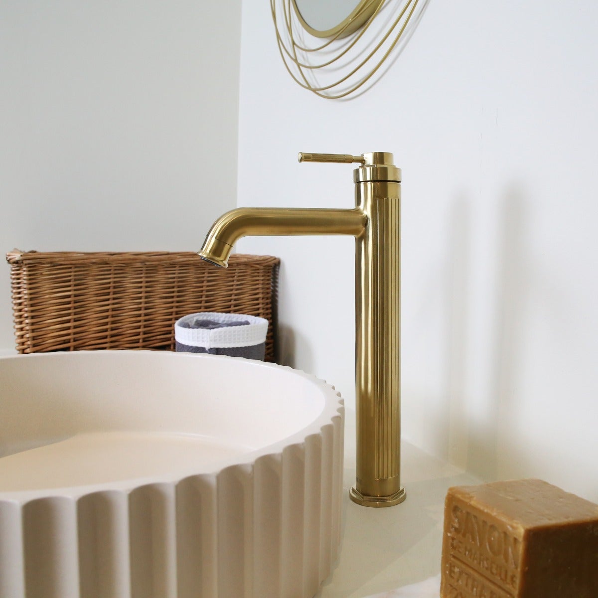 Kelleria Rubinetto Bagno Alto Cromato, Miscelatore Monocomando