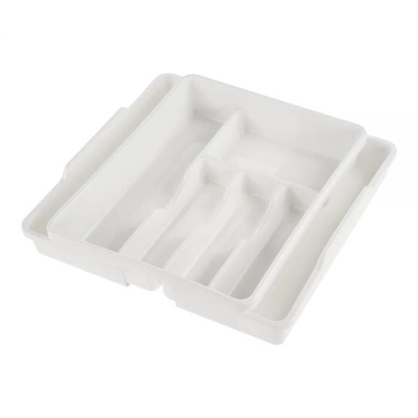 Range-couverts Keeeper 5 Compartiments - Insert Tiroir 33.5x26.5x5cm - Gris Nordique
