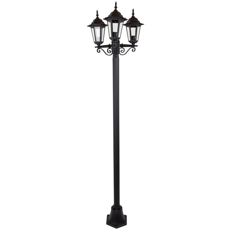 Lampadaire Extérieur 3 Têtes 3x100W Fonte Noir INITIALIS - 4