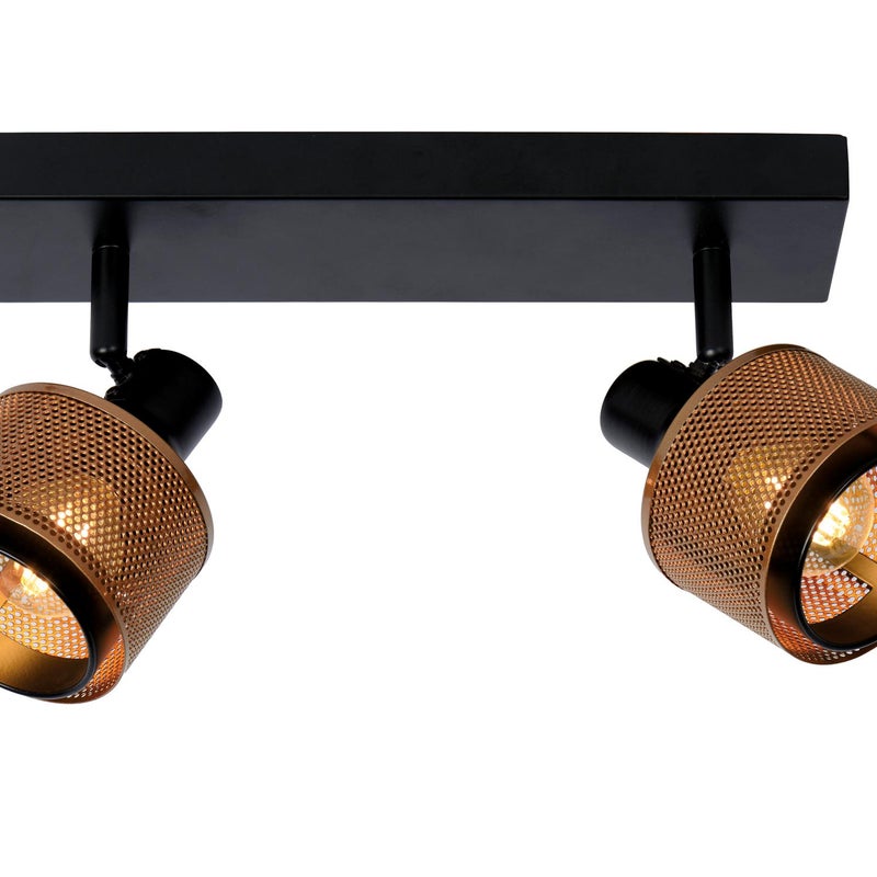 Reflektor sufitowy RAFA czarna 2 x E14 x 40W wym:16x30x14cm Lucide