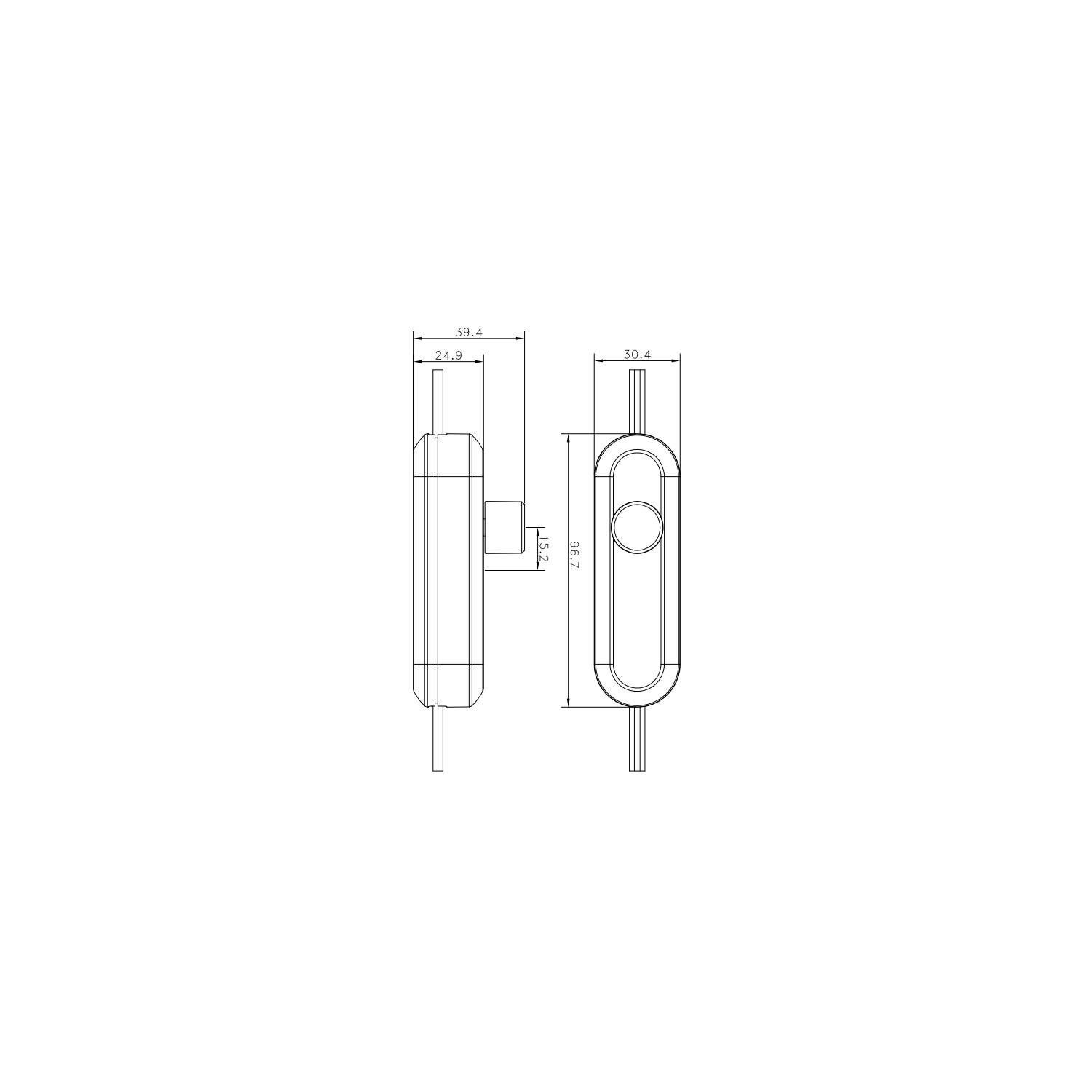 Variateur TRIAC pour Lampes à Poser/Lampadaire Noir - 5