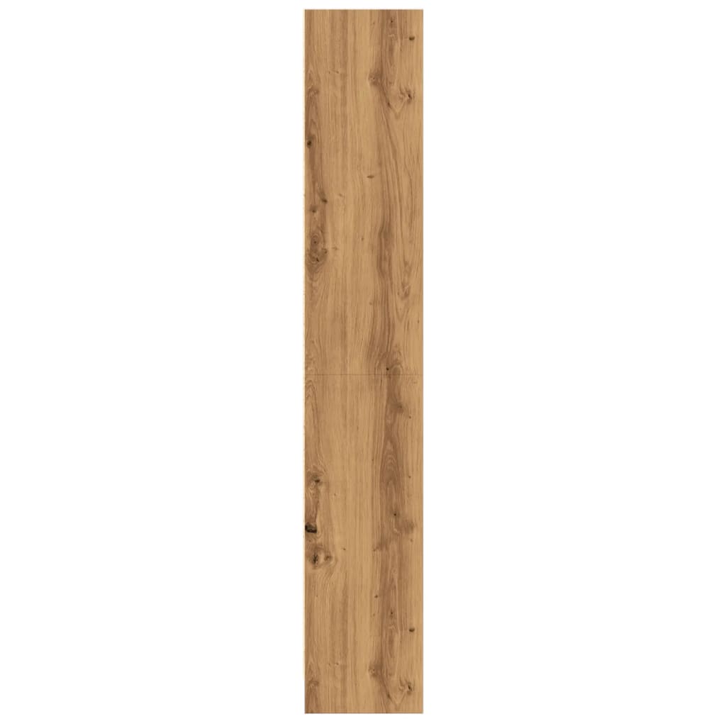 Bibliothèque | Armoire de livres | Meuble de Rangement chêne artisanal 60x24x143 cm bois d'ingénierie CFW534816 - 5