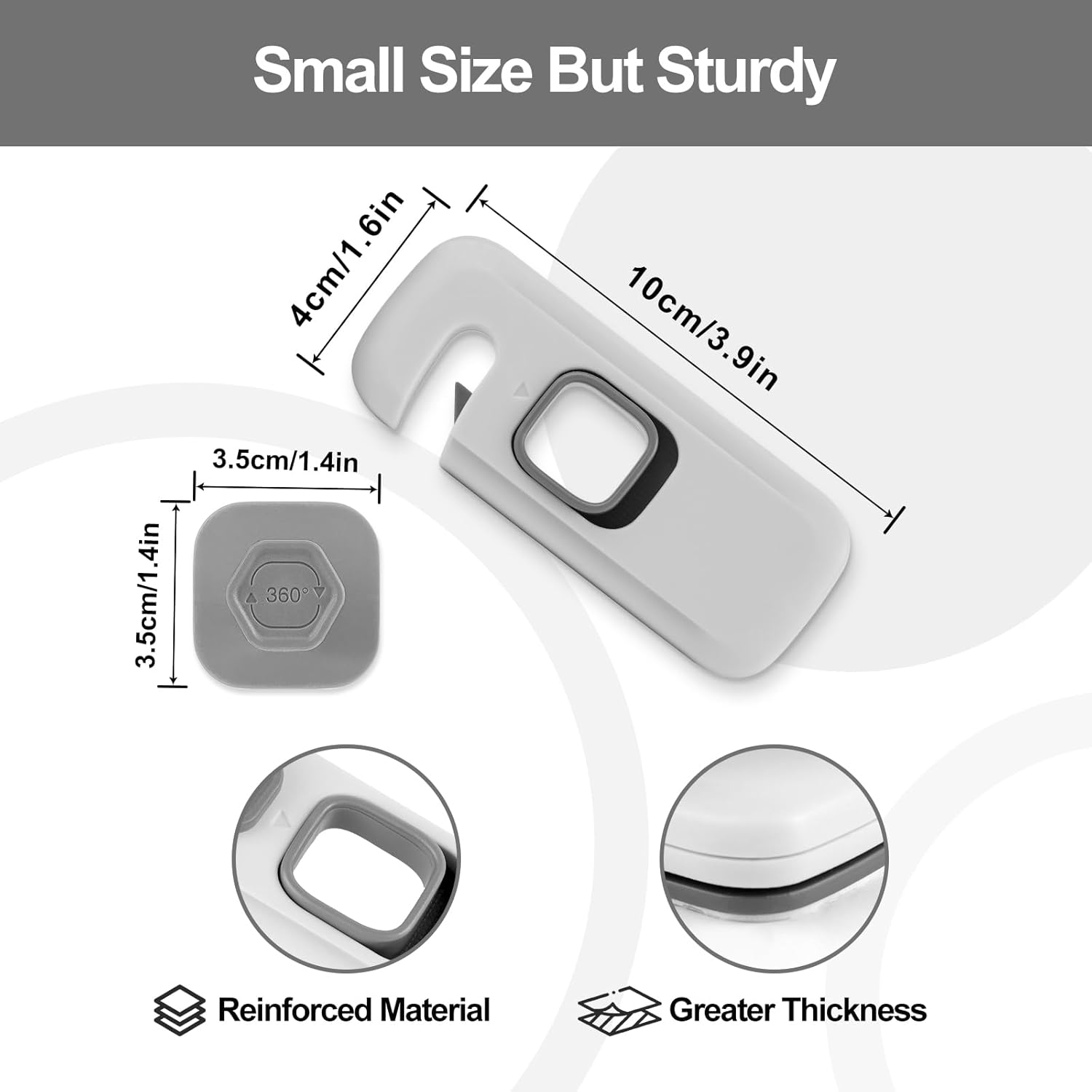 BECOMTO Lot De 5 Verrous De Sécurité Pour Réfrigérateur Et