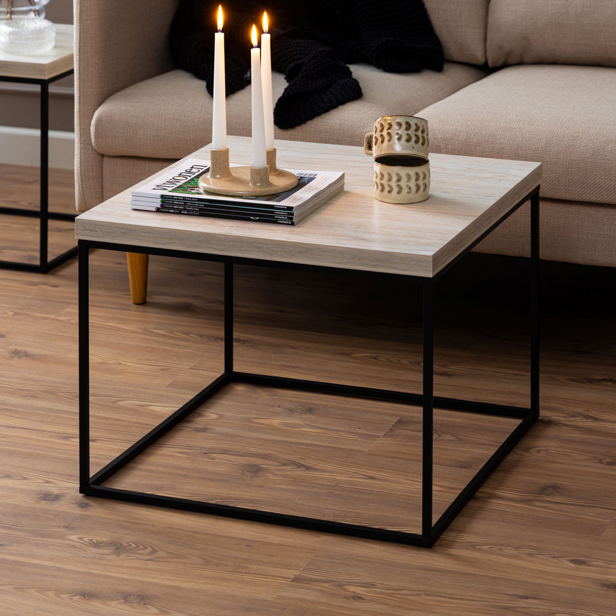 Barossa stolik kawowy 60cm beżowy.