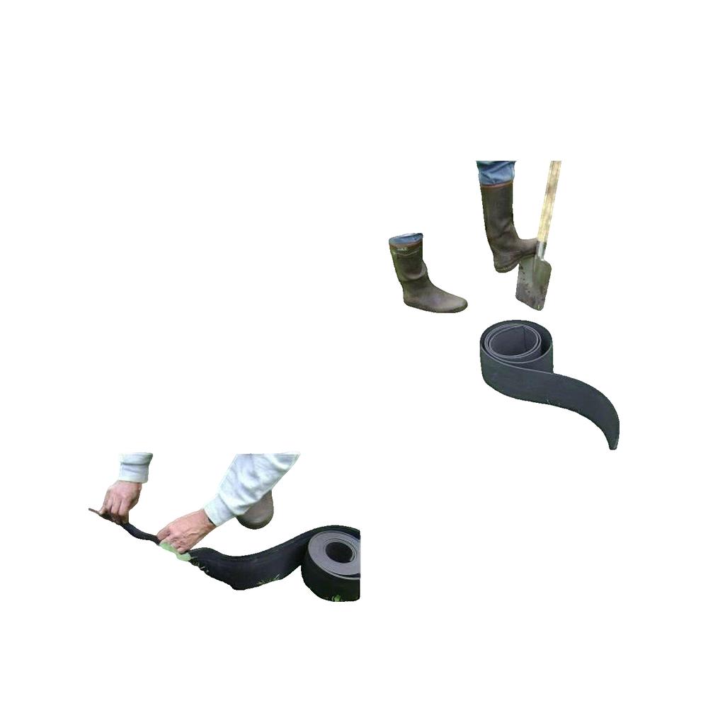 Bordure de jardin en caoutchouc recyclé - GARDEN ID Eco Border - 5 m H13 cm - Indestructible - Flexible, pose droite ou courbé - 2