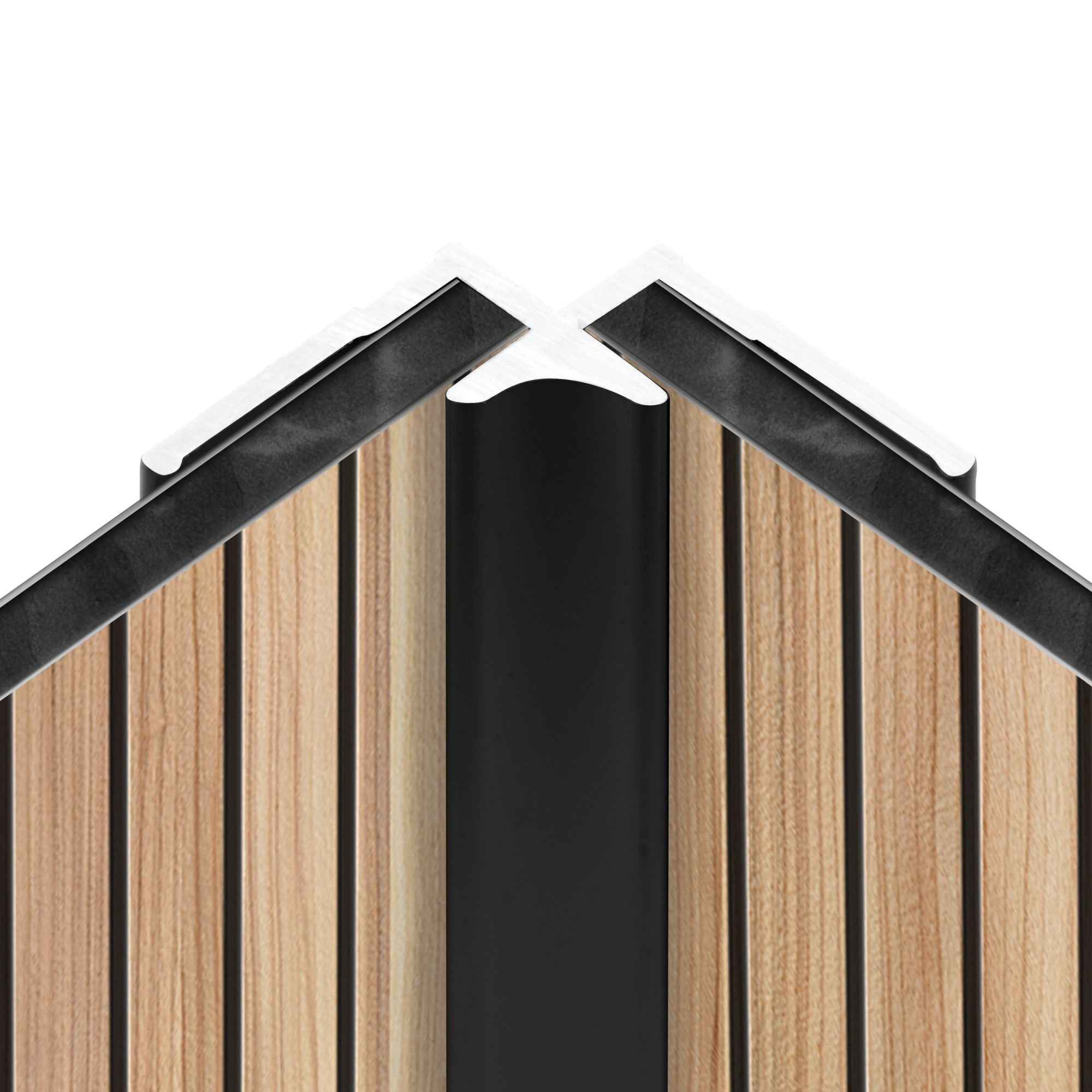 Schulte profilé d'angle intérieur, H.210 x l.2,3 cm, pour panneau mural de douche, DécoDesign, aluminium,&nbsp;noir - 3