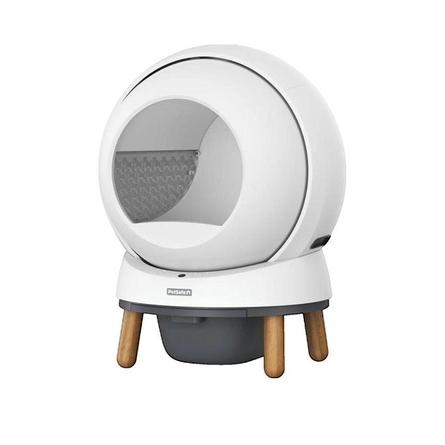 PETSAFE SMART SPIN Caixa de Areia Autolimpante - Conectada - Branca