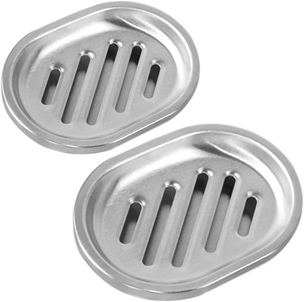 Portasapone In Acciaio Inox 2 Pezzi - Per Bagno E Cucina, Montaggio A Parete - Foto 2