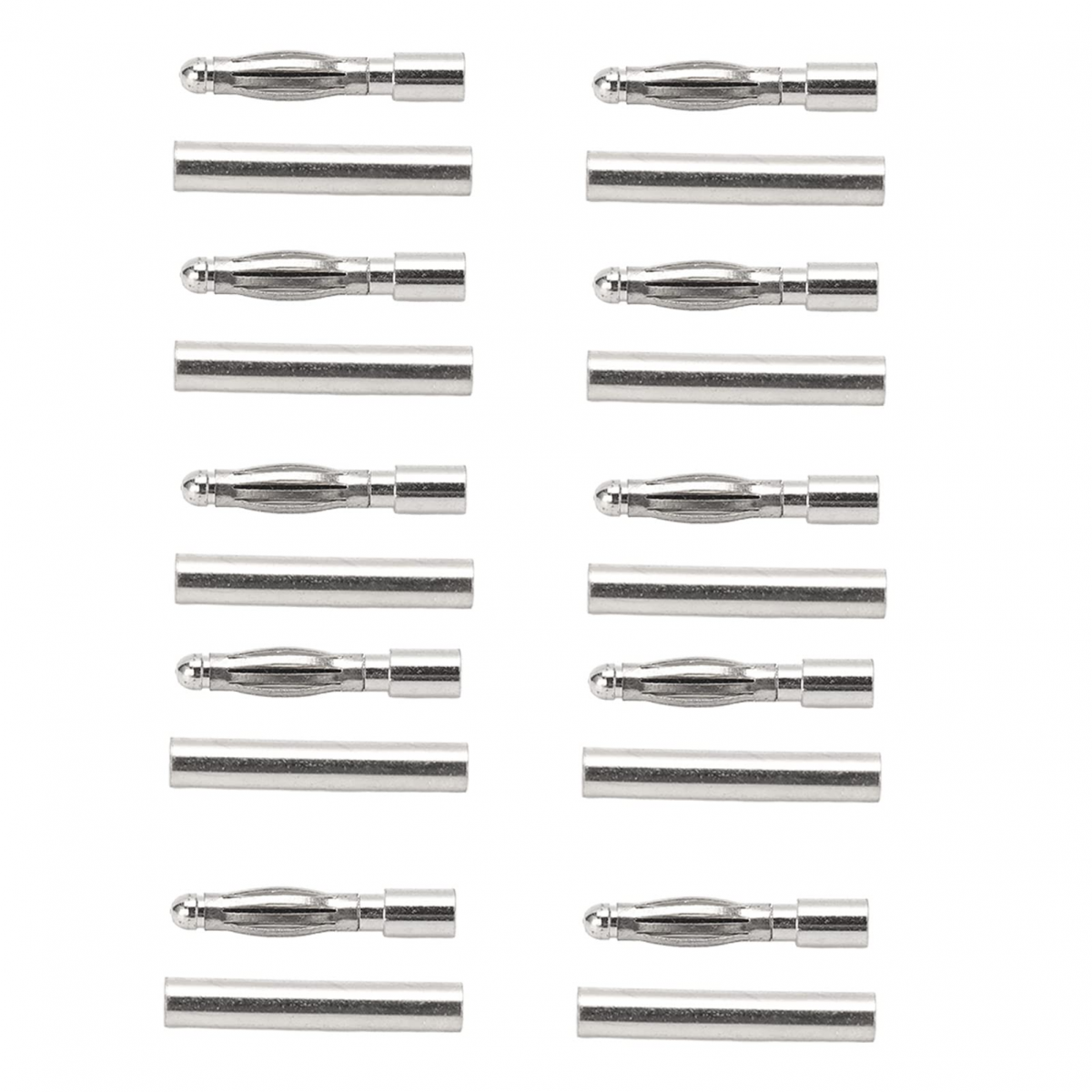 10 buc mufă banană tip bullet de 2,5 mm, placată cu aur, cupru roșu, conector banană tip bullet mascul/femelă pentru motor Ba