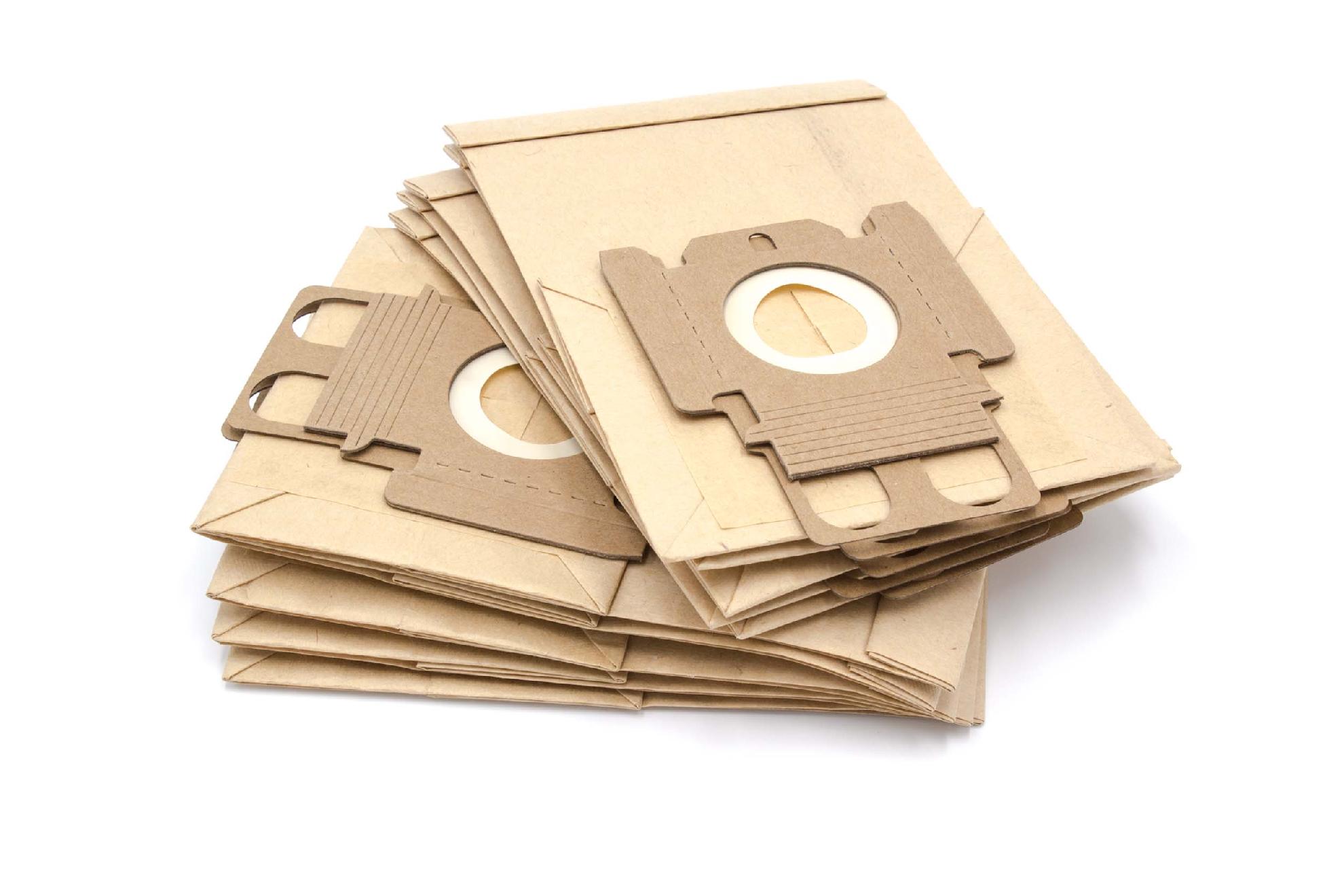 vhbw 10x Sacs compatible avec Miele Parkett HEPA 1500, & Co Mini, 1500, Mini 1400 aspirateur - type K 20,9cm x 13cm couleur sable - 2