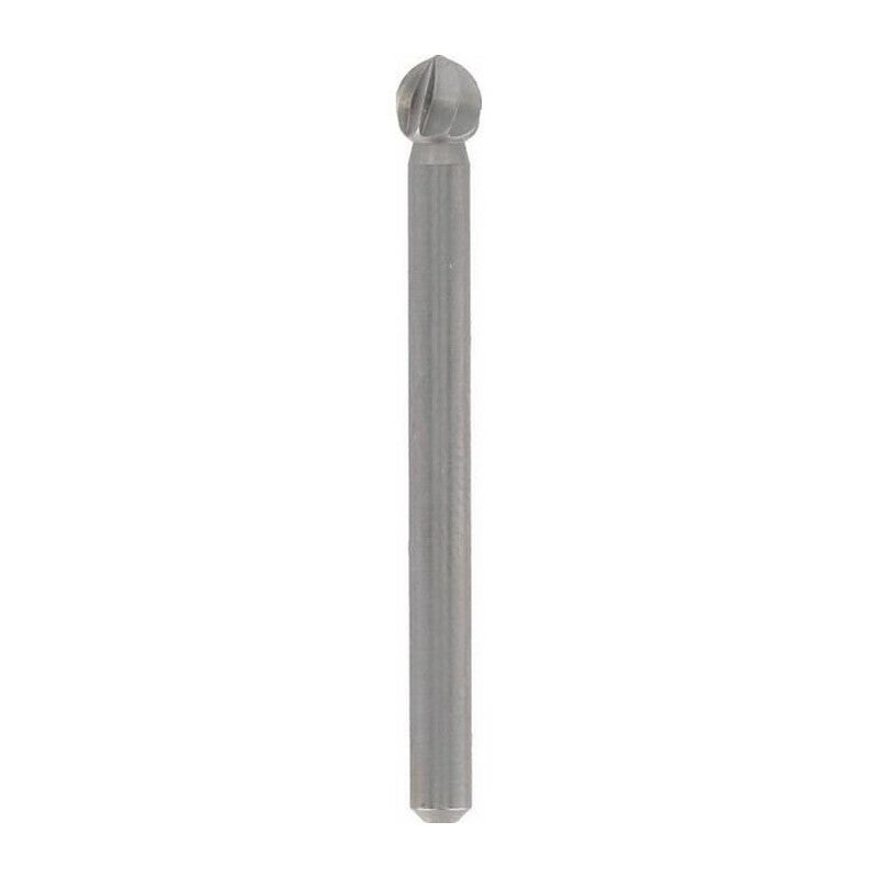 Fraise CNC 6mm à Bec Sphérique - Acier Rapide 2 Cannelures - Pour Usinage Aluminium Et Acier