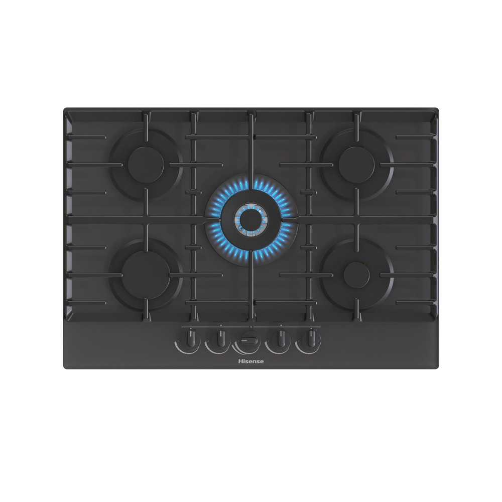 Placa de gas Hisense GG773B Integrada 75 cm Vidrio Templado 5 zonas - Imagen 2