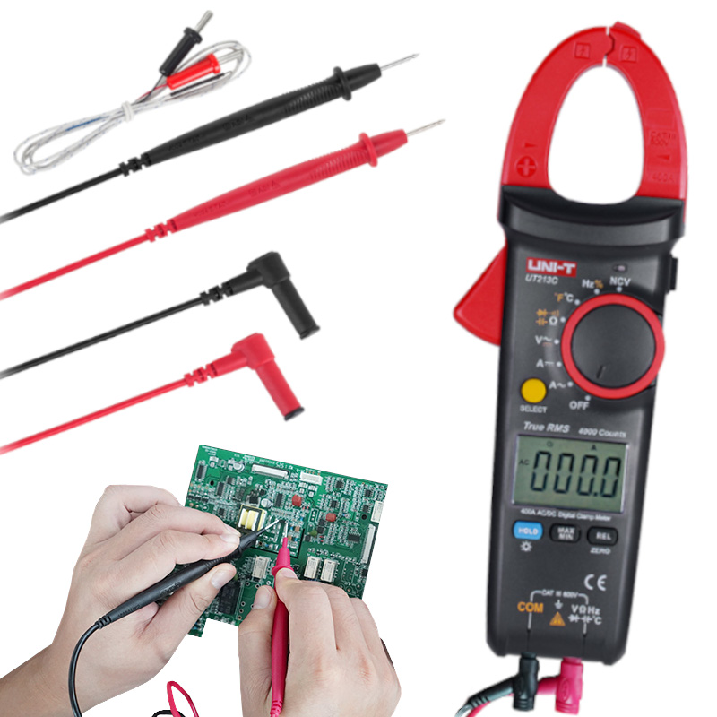 UNI-T UT213C MIERNIK CĘGOWY PRĄDU MULTIMETR CYFROWY AMPEROMIERZ LCD NCV