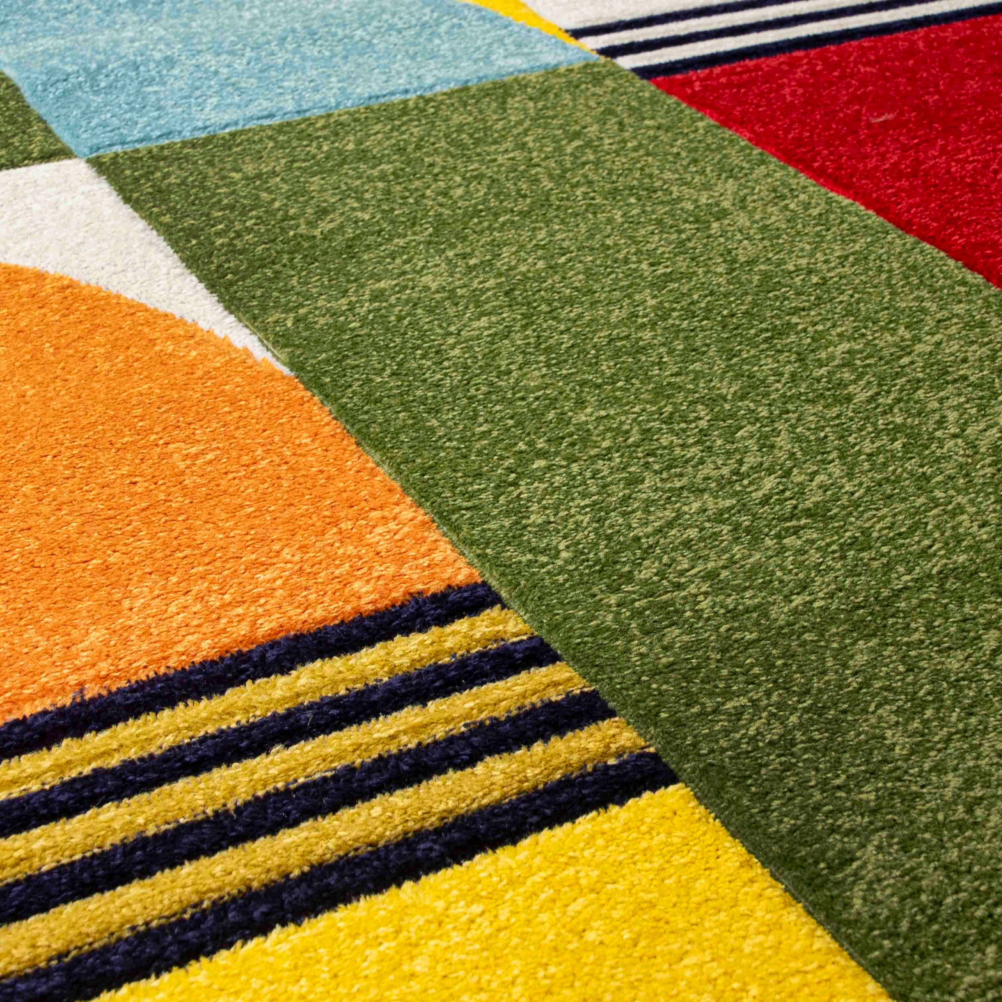 Alfombra juvenil moderna, geométrica Atlanta A094A Mazovia 180x250cm ...