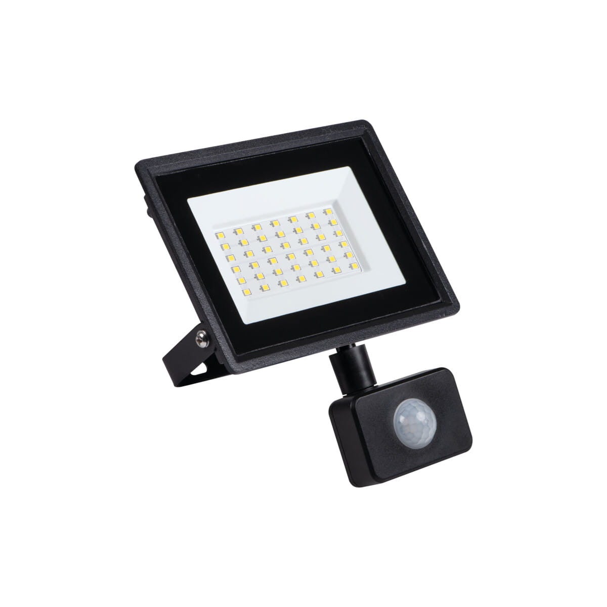 Naświetlacz z czujnikiem LF LED 30W Neutralna biel 2650lm czarny wym:18,9x15x5,3cm IP44 Miledo
