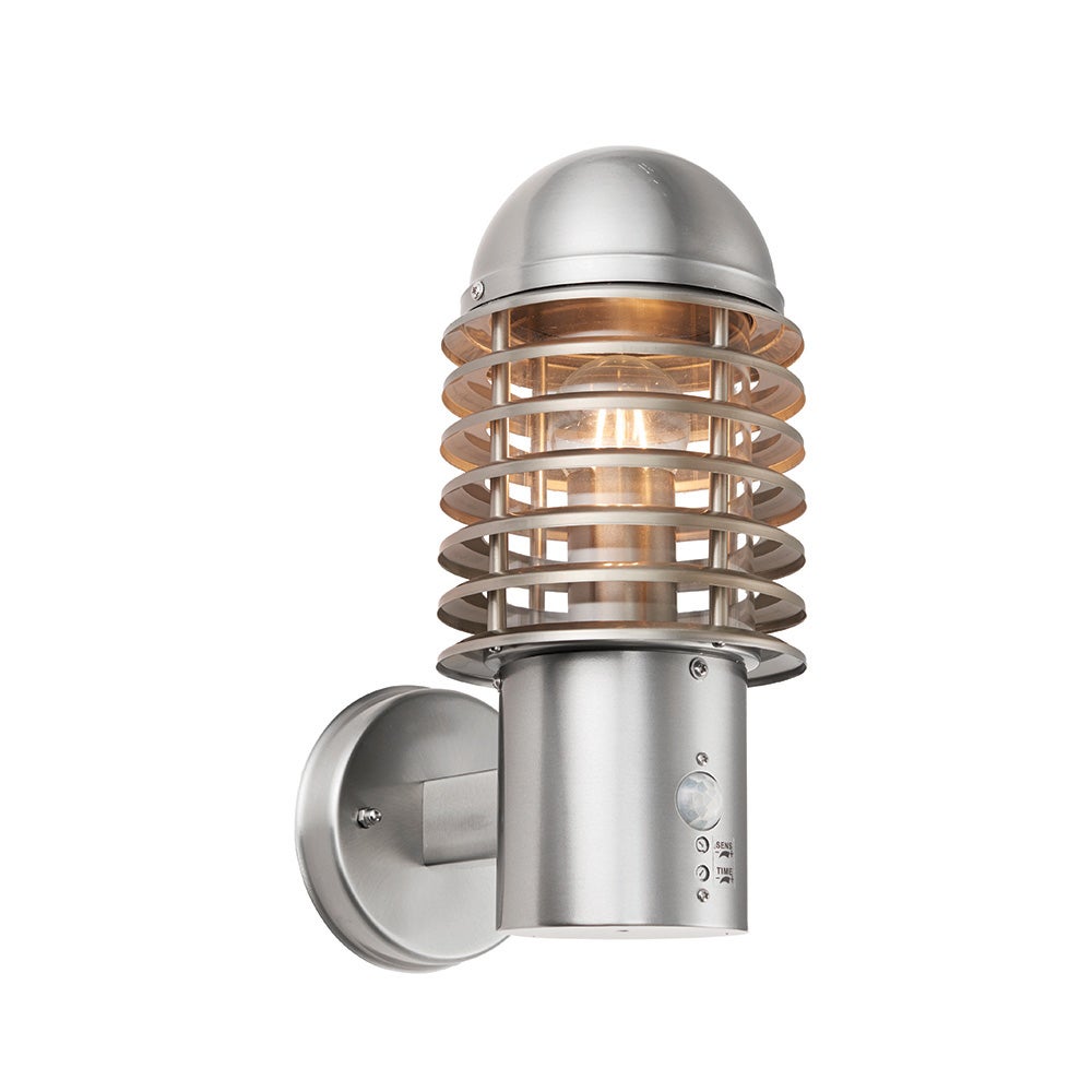 Kinkiet zewnętrzny LED LOUVRE 60W 4000K 5400lm metal chromowany-srebrny wym:34x15x22cm IP44 Endon