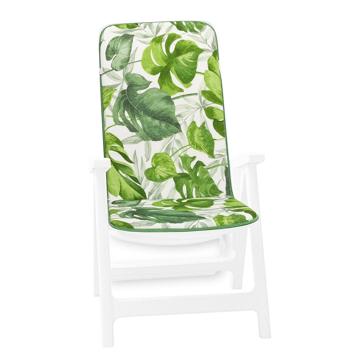 Emmevi Cuscino Per Sedia Pieghevole Design Marino - 88x45 Cm, Spessore 3 Cm, Con Lacci, Made In Italy, Per Casa, Spiaggia E Giardino - 3