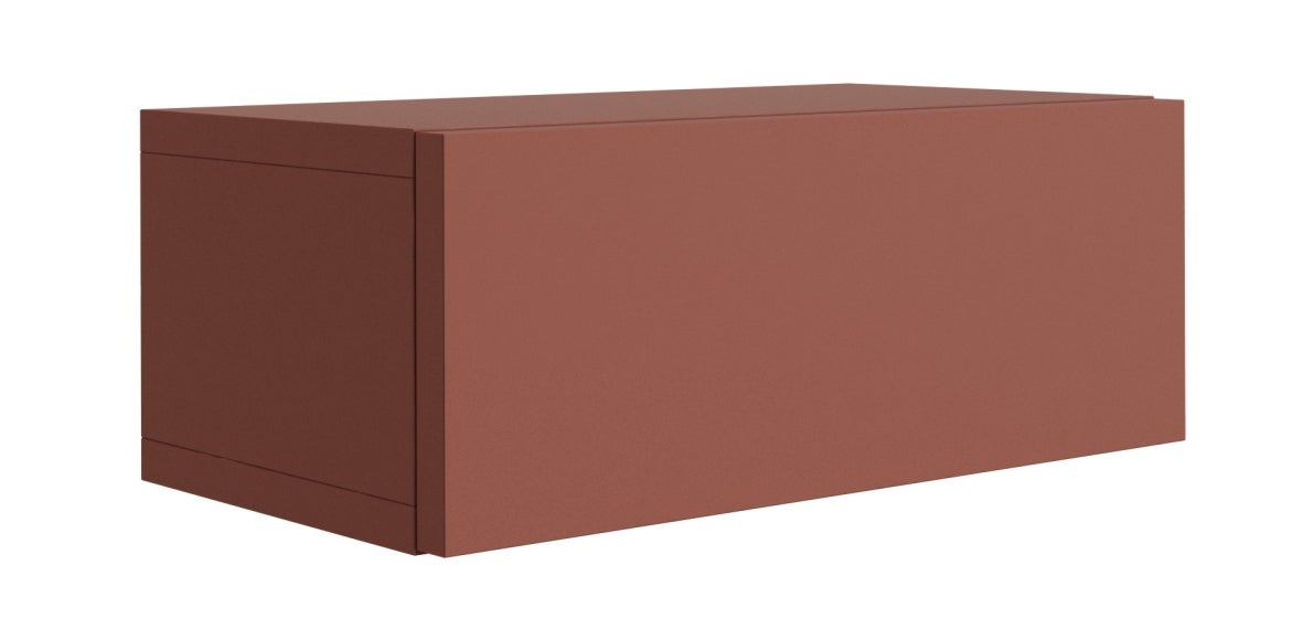 Szafka nocna – front gładki, cegła, 40 x 20 x 16 cm, 40 x 20 x 16 cm
