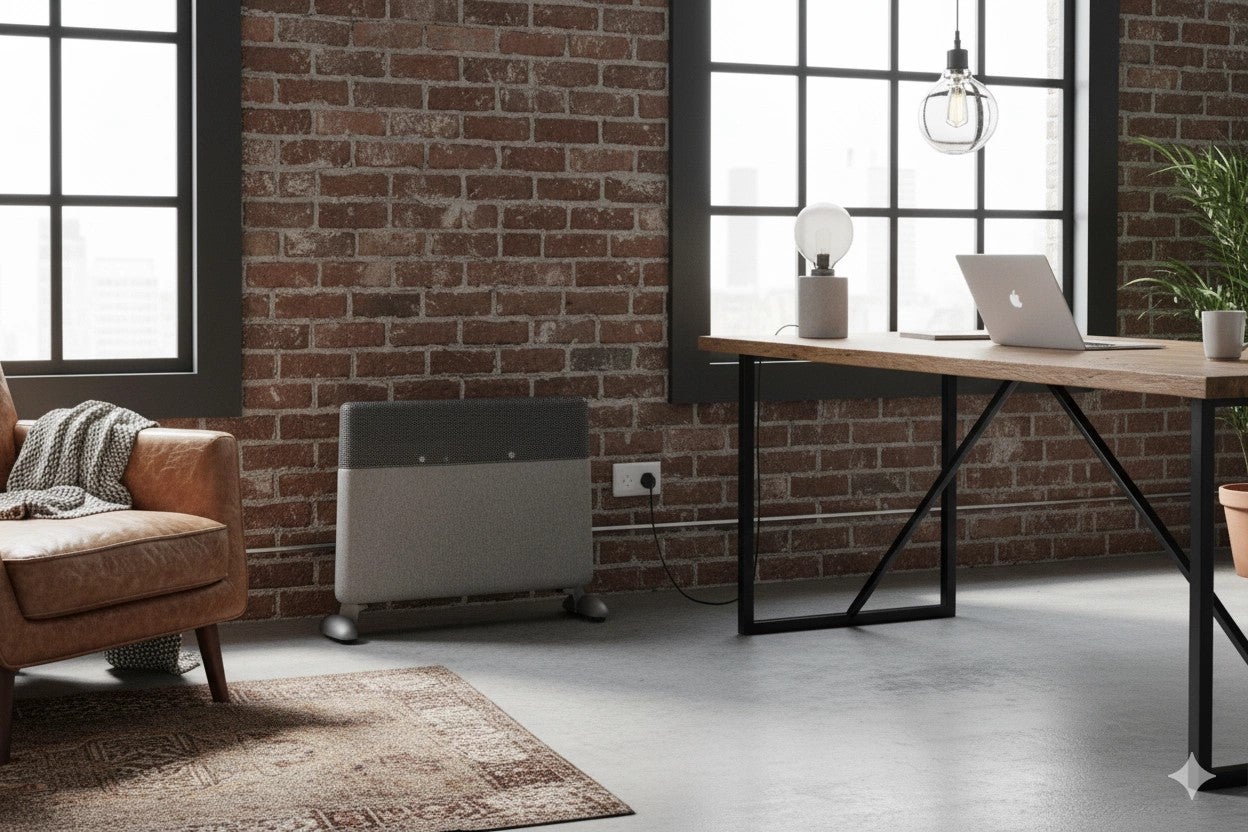 Grzejnik elektryczny konwektorowy energooszczędny 1500W inwerterowy Wi-Fi szary Warmtec EGI-15S - 4