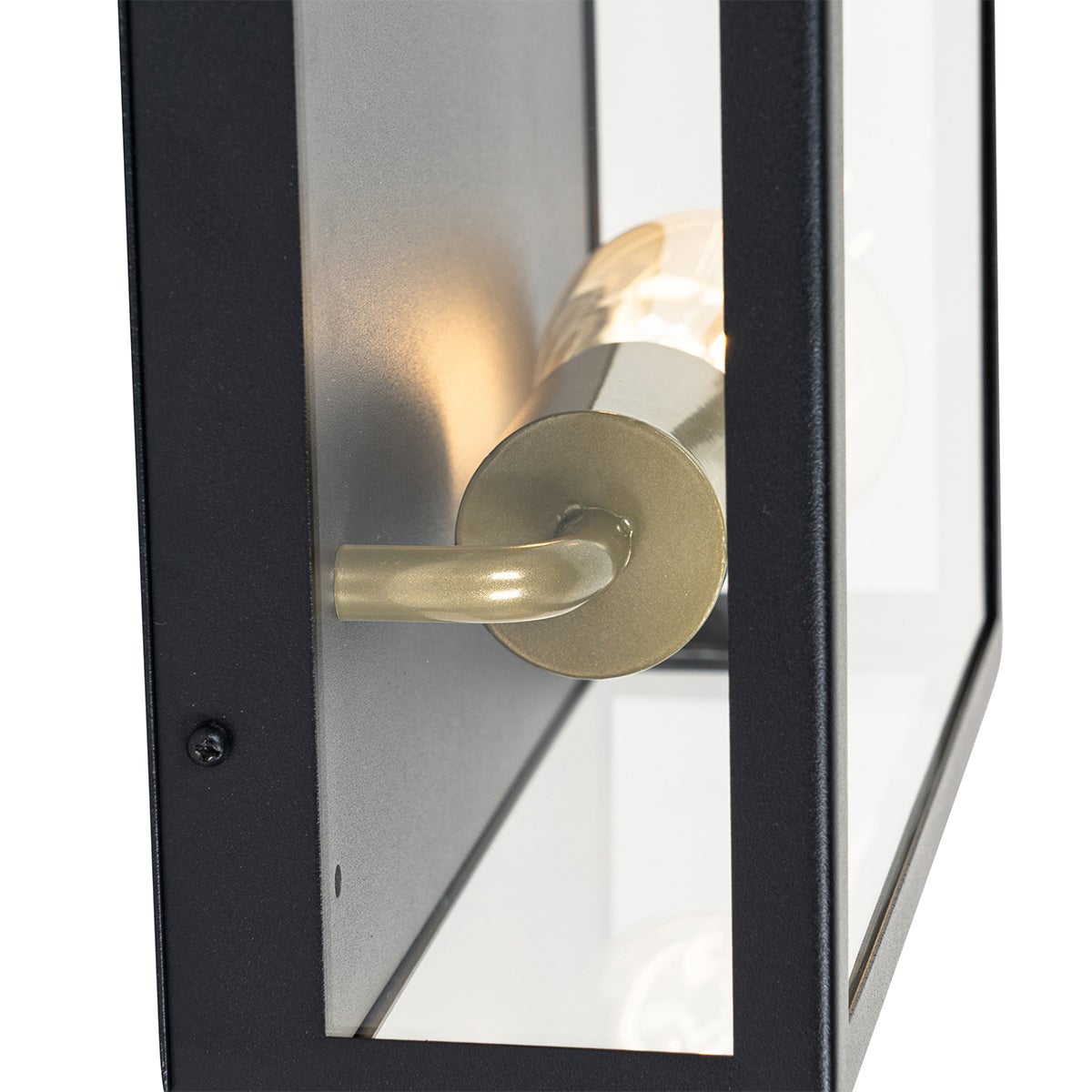 Qazqa industriel applique murale extérieure, lampe murale pour jardin - Rotterdam - laiton, max. 60w, e27, 28cm, IP23, carré, à - 6