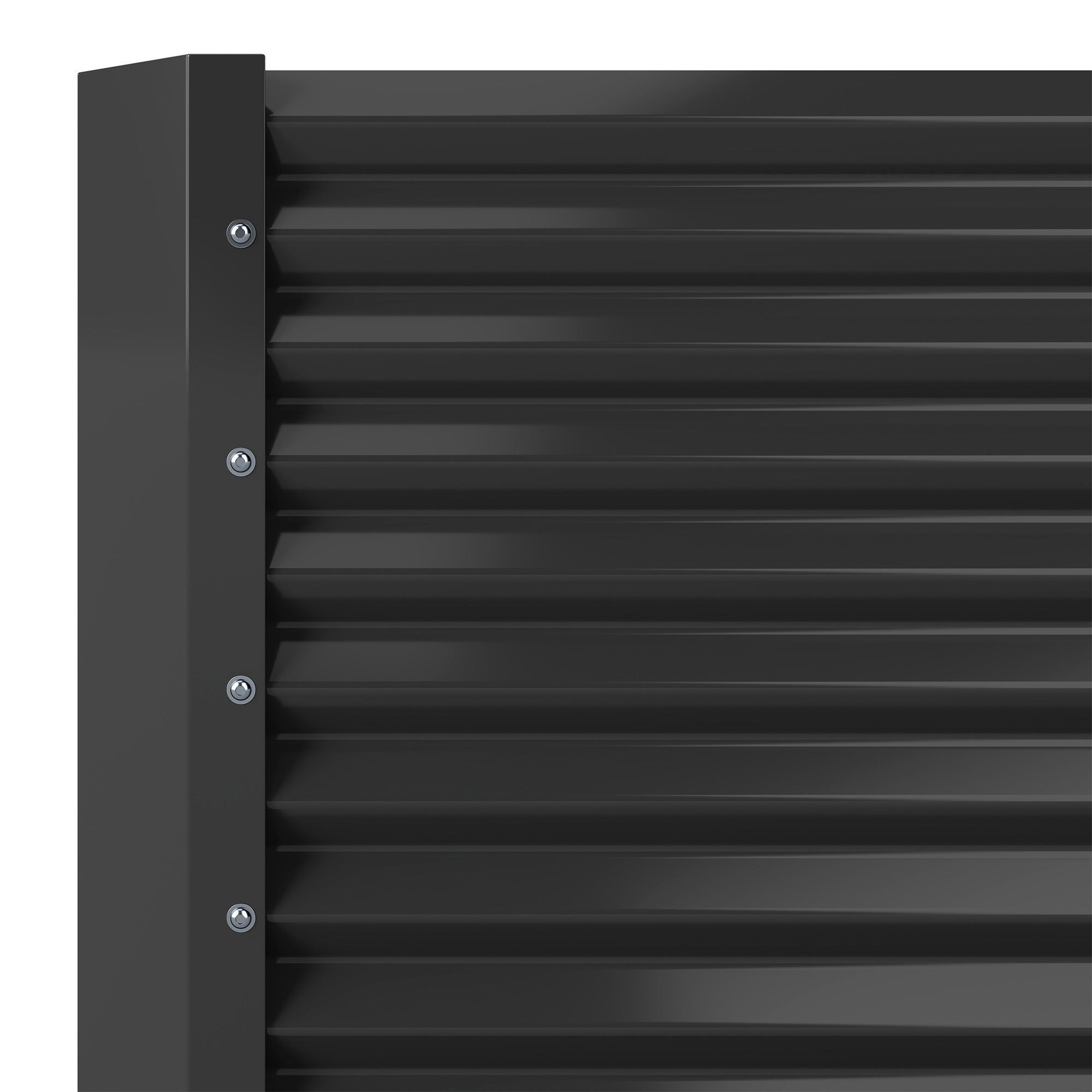 Lot de 2 Carré Potager de Jardin, 240x120x58 cm, Lit Jardinière surélevée, en Métal pour Jardin Forme carrée - 9