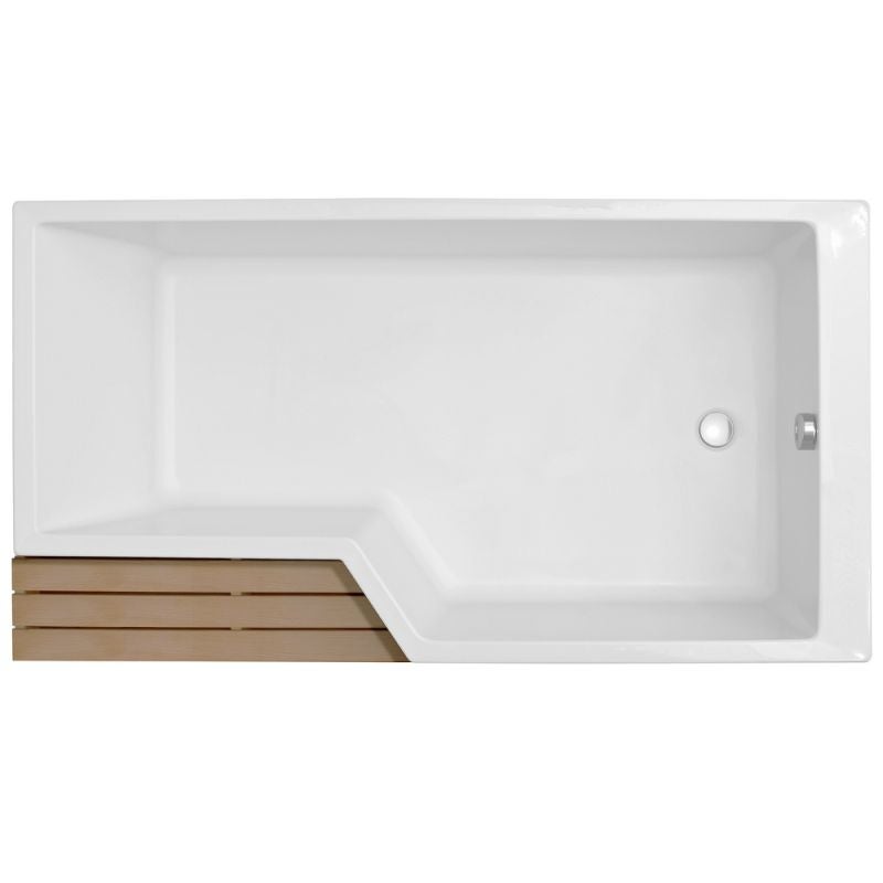 Baignoire bain douche 170 x 90 cm JACOB DELAFON Neo blanc brillant droite - 5