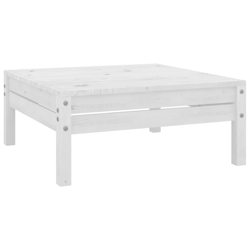 Salon bas de jardin en Bois Blanc 7 personnes - 4