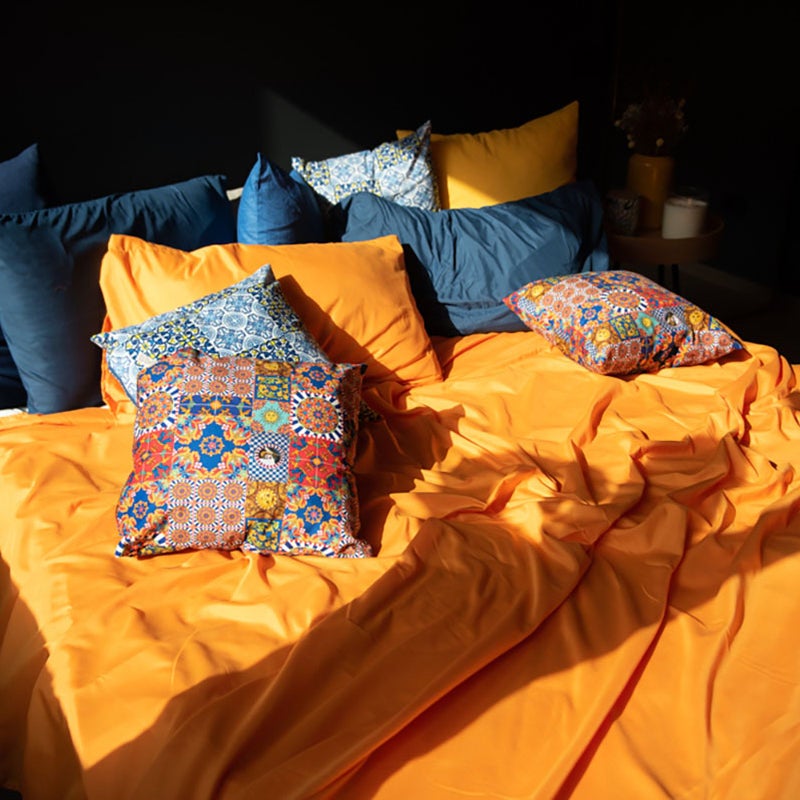 Cuscino salotto velvet maiolica multicolor 45x45 - 2