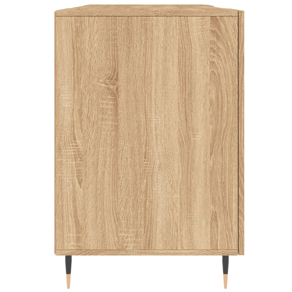 Bureau，Table de travail，Table d'étude chêne sonoma 140x50x75 cm bois d'ingénierie CWV92495 - 7
