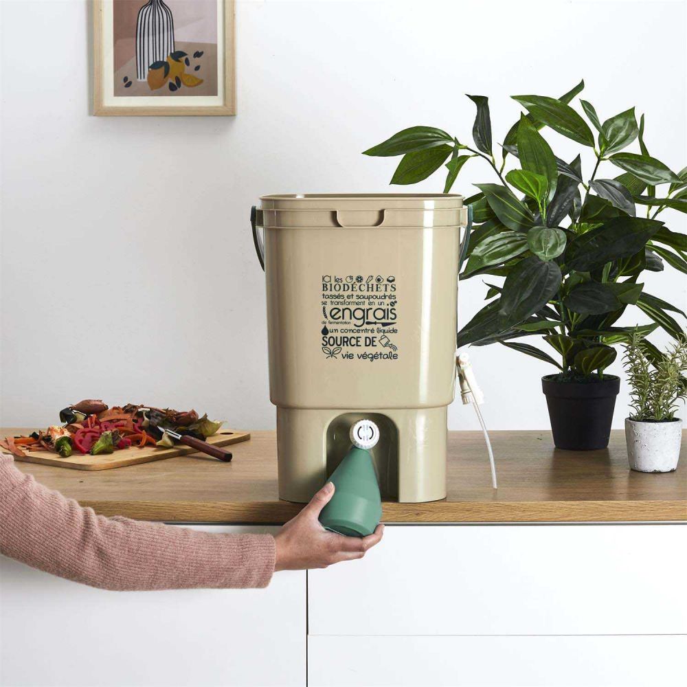 Composteur De Cuisine Avec Robinet Et Spray - 8