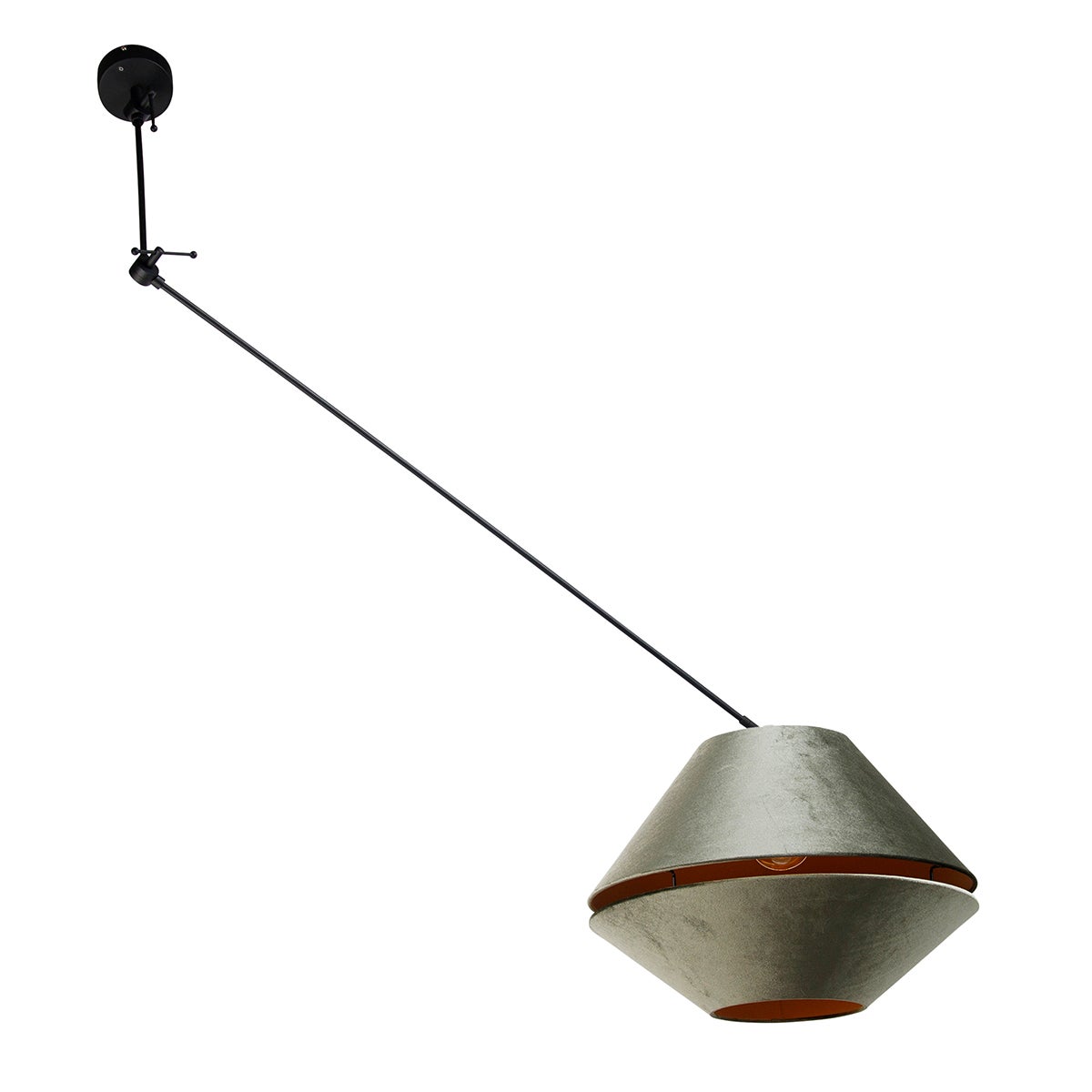 Qazqa classic-antique lampa wisząca z kloszem (1 punkt) - Blitz Shade - zielony, okrągły, max. 60w, kompatybilny z żarówką LED