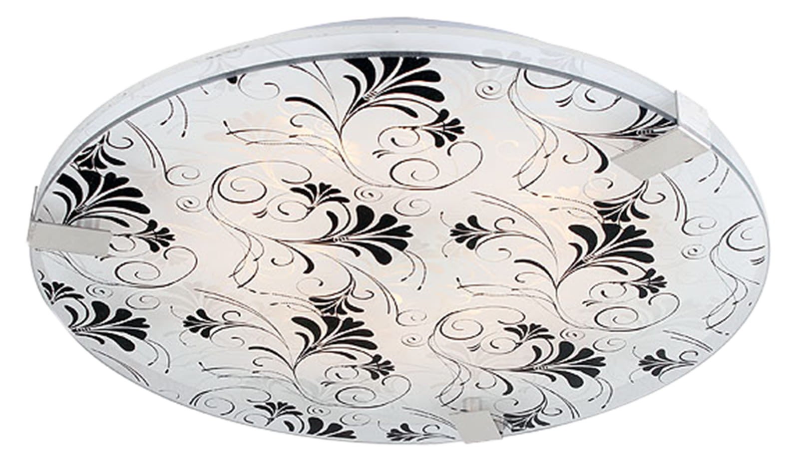 Plafon Vagante okrągły chromowany czarny 2xE27x20W wym: 8 x 31 cm IP20 szkło Candellux