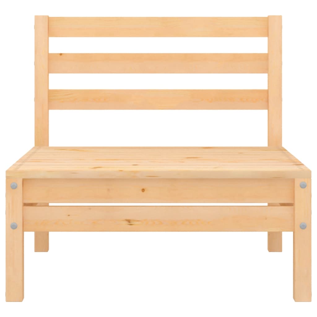 Salon de jardin 6 pcs Bois de pin massif vidaXL - 7